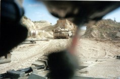 בעמדה ביום שלפני הפינוי